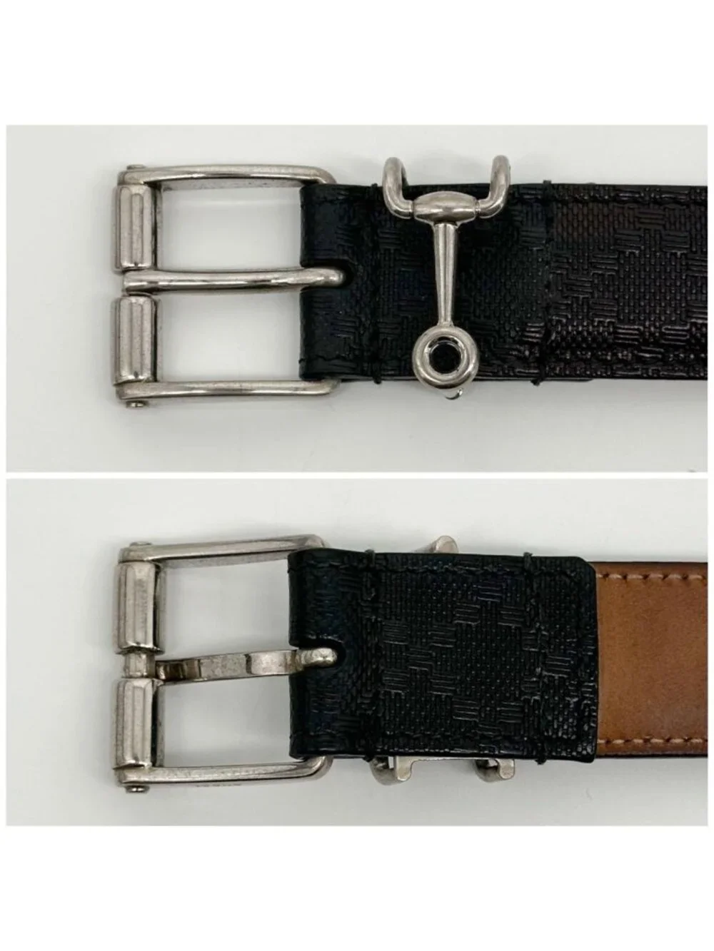 Gucci Horsebit Silver Classic Belt Diamante